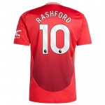 Günstige Fußballtrikots Manchester United Rashford 10 Kinder Heimtrikot 2024-25 Kurzarm